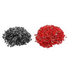 Insulated Pin Cord End Wire Ferrules Terminal for E1008 18 AWG 1.0mm2 Black a...