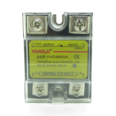 Solid State Relay SSR 50A DC3-32V Control AC24-480V DC Control AC YHD4850A