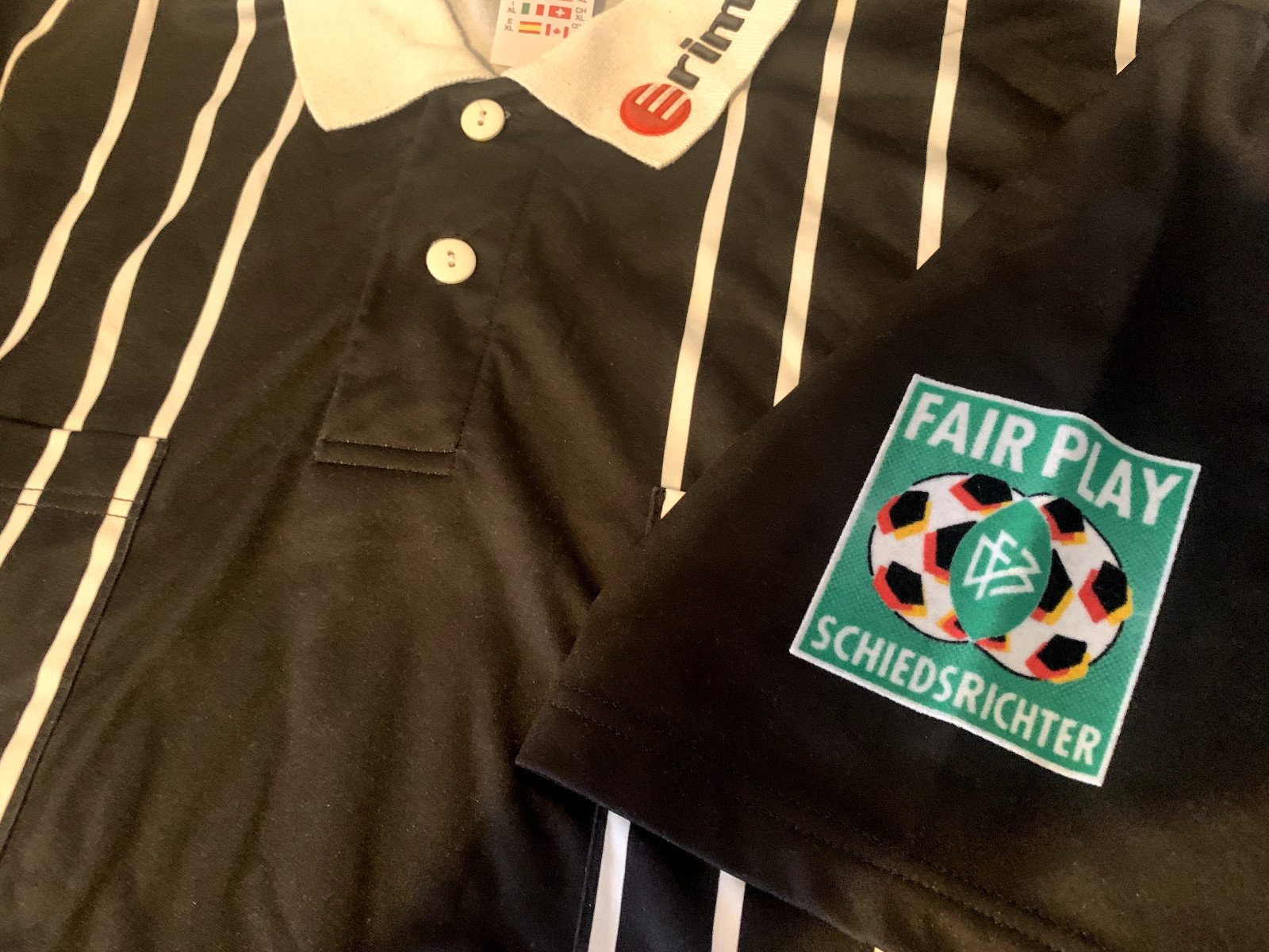 Germany Erima Referee Vintage Adult XL Shirt Jersey Football Soccer Deutsch DFB