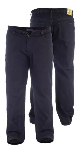 ROCKFORD BIG MENS STRETCH JEANS COMFORT FIT CARLOS BLACK 42
