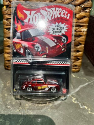 Hot Wheels Collector Edition Mail In 2024 Porsche 356 Outlaw Red with Protector