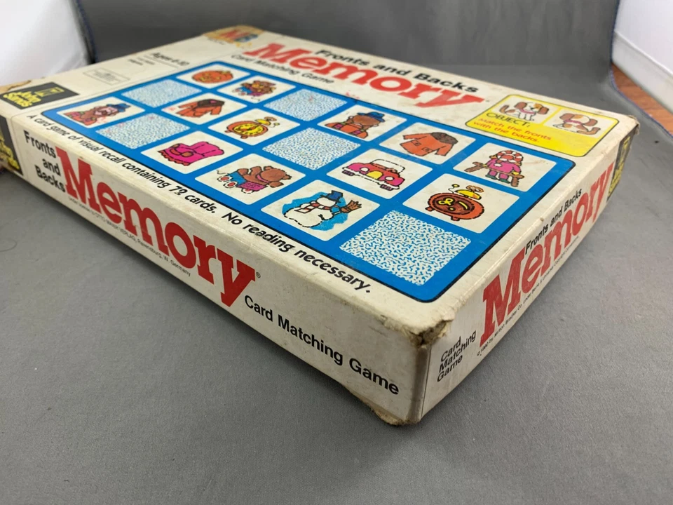 De colección 1980 Milton Bradley Memoria Frontales y Traseros Juego a Juego COMPLETO (N) Foto 3 de 4