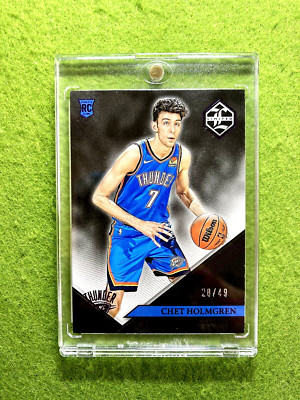 Chet Holmgren ROOKIE CARD # /49 PURPLE RC 2022 Panini Chronicles Limited THUNDER