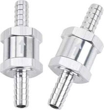 2x 10mm 3/8" Fuel Line Non-Return One Way Air Fuel Oil Check Valve Diesel Gas