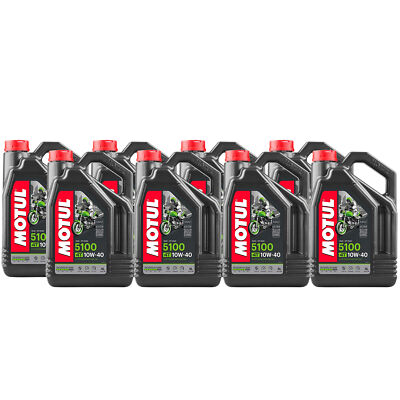 Motul 5100 4T 10W40 Technosynthese Ester 4-Stroke 32L Engine Motor Oil 8 x 4L