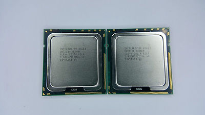 Matched pair INTEL XEON HEX CORE X5660 SLBV6 2.8 GHZ 12MB 3200 MHZ 2PC PROCESSOR