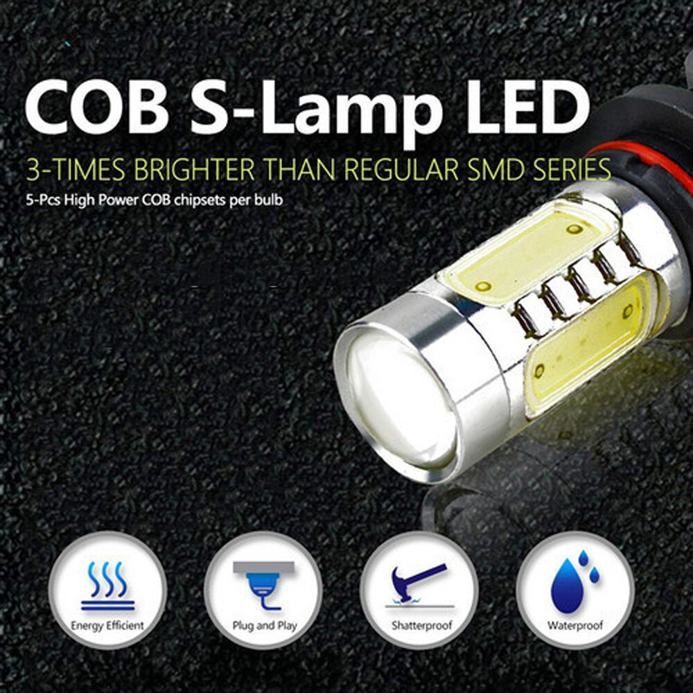 FANLESS BRIGHTEST 9006 LED Headlight Fog Light Bulb Kit Xenon White 50w