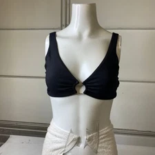 SUMMERFUL Bonaire Bralette Bikini Top Women's Size Medium Black