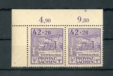 SBZ Nr.89A II + F2 ** ECKRANDPAAR 42Pfg. PLATTENFEHLER ME 40,-++ (129061)