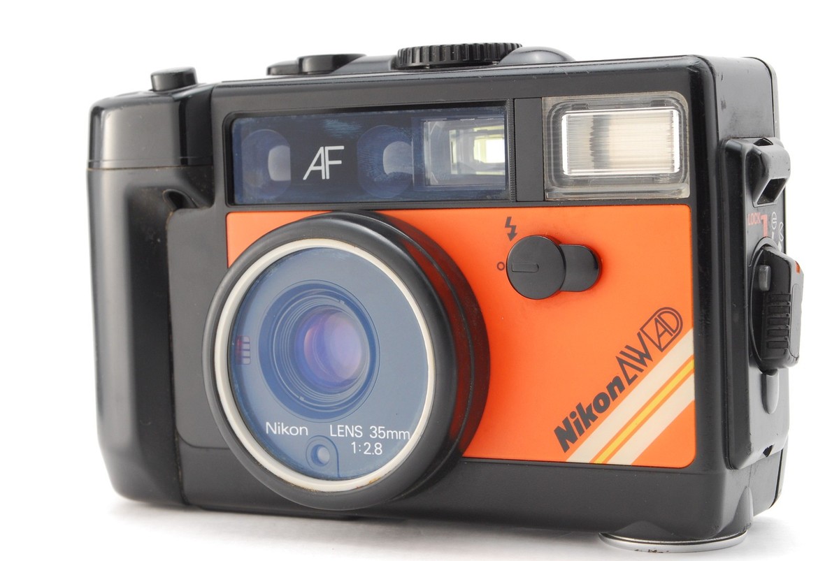 NIKON L35 AD フィルムカメラ Rare Orange [Near Mint+++] Nikon L35 AW AD 35mm Film Camera From