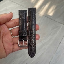 20/18 mm  Browm  Genuine Ostrich Legs Leather...