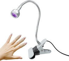 Gel X Led UV Nail Lamp- 360° Flexible Arm with Clip-On Base, 5V USB Gooseneck UV