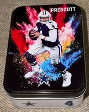 PANINI NFL Dak Prescott Collectors Tin Color Blast Dallas Cowboys prizm optic