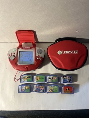 LeapFrog Leapster Learning Game System w/8 games & carry case model#20208