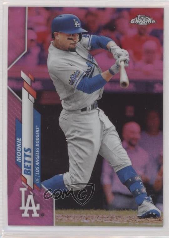 2020 Topps Chrome Pink Refractor Mookie Betts #100 k7p