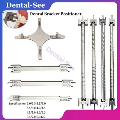 Orthodontic Bracket Height Gauge Movable Head Stainless Steel Dental Instruments