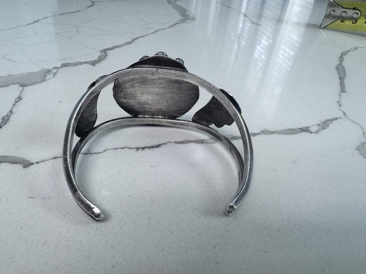 navajo silver cuff bracelet View 2