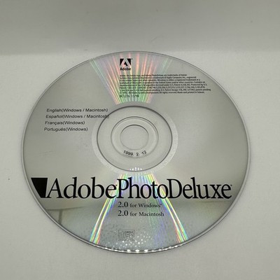 Adobe Photo Deluxe PhotoDeluxe 2.0 (PC Windows/Macintosh 1997) CD-ROM Disc Only!