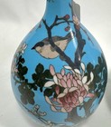 Pr. Japanese Antique Meiji Vases w/ Birds Chrysanthemums Butterflies 12” As Is — photo 2