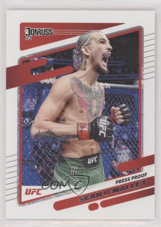 2022 Donruss UFC Press Proof Silver Sean O'Malley #48 4z8