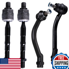 HHCM 4pc Front Outer Inner Tie Rod End Kit ES800035 ES800055 EV800231 Hyundai