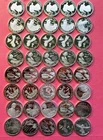 MIXED ROLL OF 40 SILVER PROOF WASHINGTON QUARTERS. 2009 & 2022  STUNNING