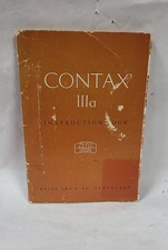 Contax IIIa Zeiss Ikon Camera Manual Original Booklet  /Includes German Insert