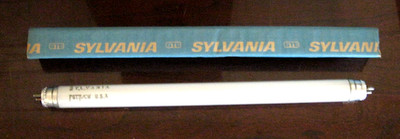 Vintage GTE Sylvania F6T5/CW 6W Cool White Fluorescent Tube 9'' USA Made NOS