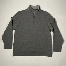 New Club Room Grey 1/4 Zip Size: L