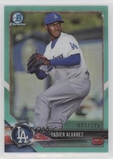 2018 Bowman Chrome Prospects Aqua Refractor 22/125 Yadier Alvarez #BCP22 n1u