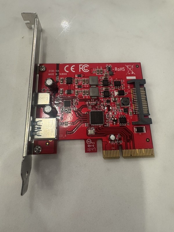 Ableconn USB 3.1 Gen2 10GB Type-C PCIe Adapter Card 