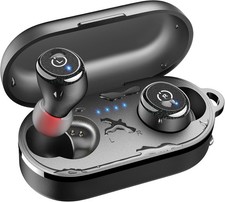 TOZO T10 Earbuds Wireless Bluetooth Headphones, Stereo Bass, Ergonomic Design