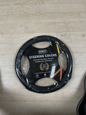 Xukey Steering Cover 15  Carbon Fiber Pattern Non Slip