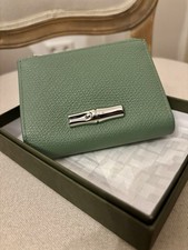 Longchamp le Roseau 3fach Geldbörse Oregano Leder