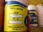 Lot 12+Vtg skeins Hiawatha Raffa-Straw-spools Yarn-gray,orange,pink-72 yds ea — photo 8