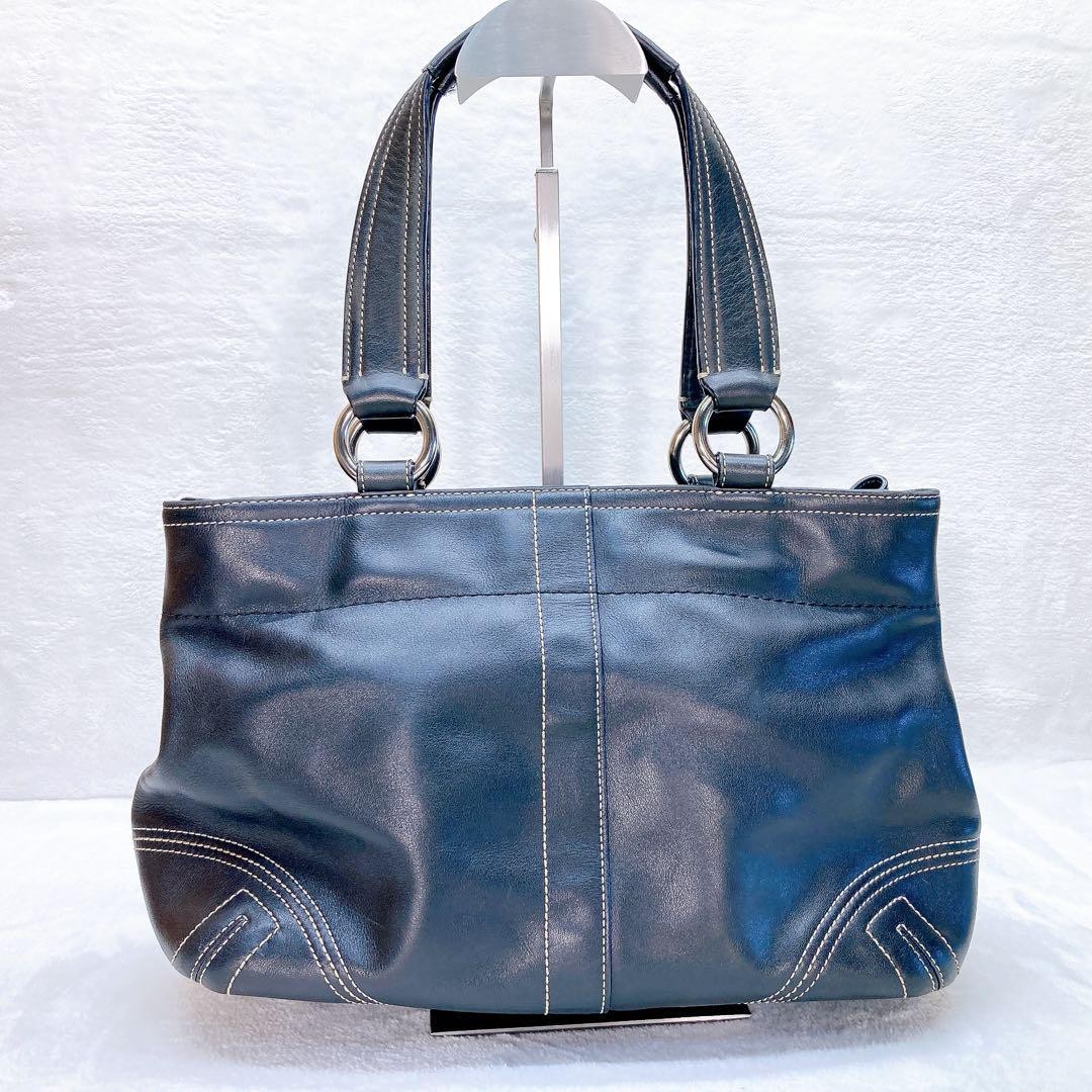 バッグ COACH SOHO LEATHER POCKET TOTE BAG y2k Coach Soho Leather Pocket Tote 8A09 Bag for sale online | eBay