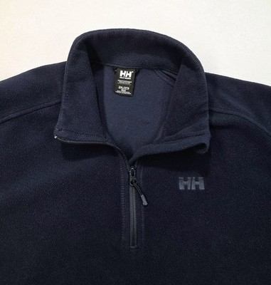 Helly Hansen Pullover Polartec 1/2 Zip Fleece Mens 2XL Blue Lightweight Jacket
