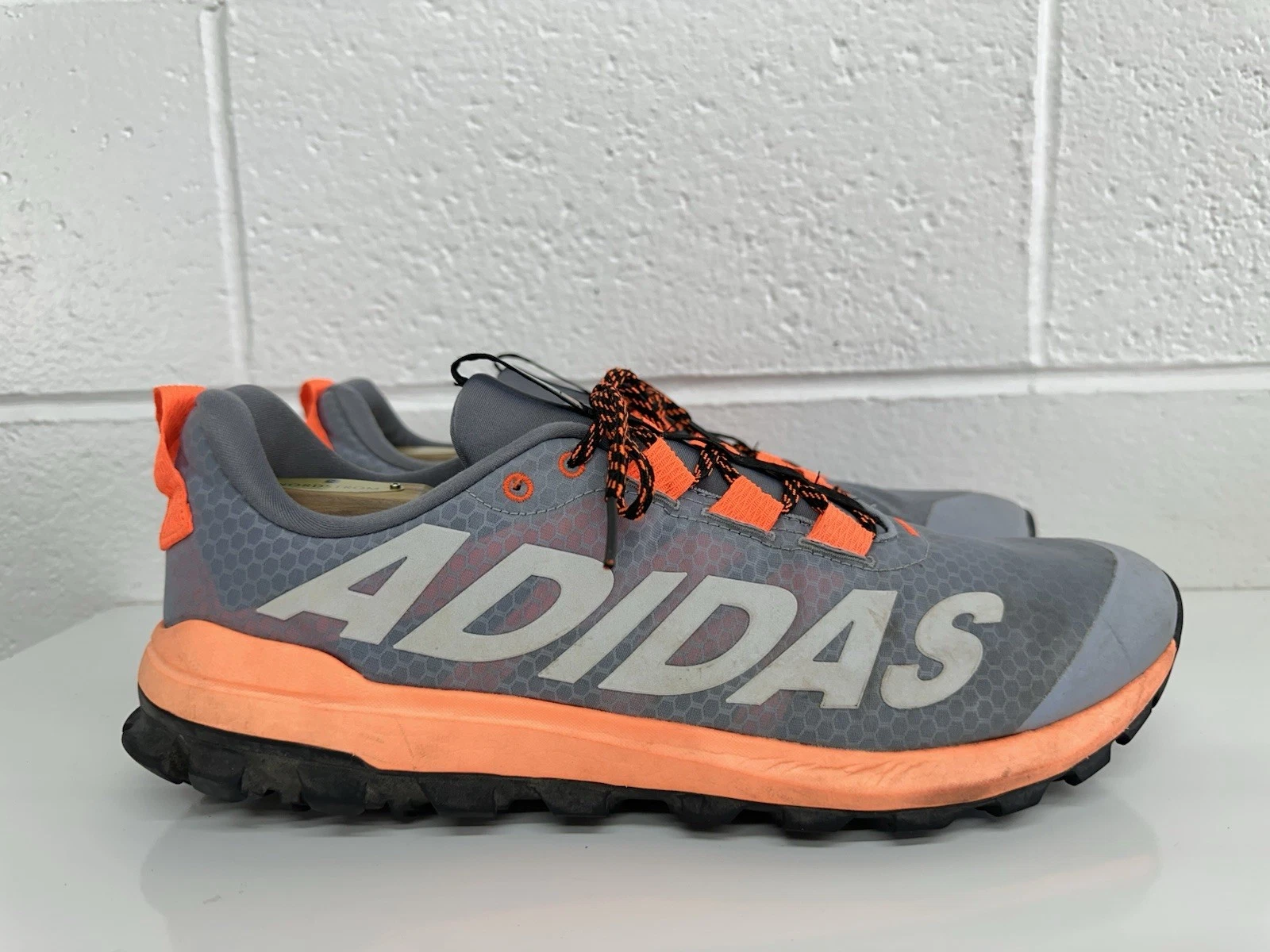 adidas Vigor TR 6 Trail Running Shows Orange/Gray Men's Size 14