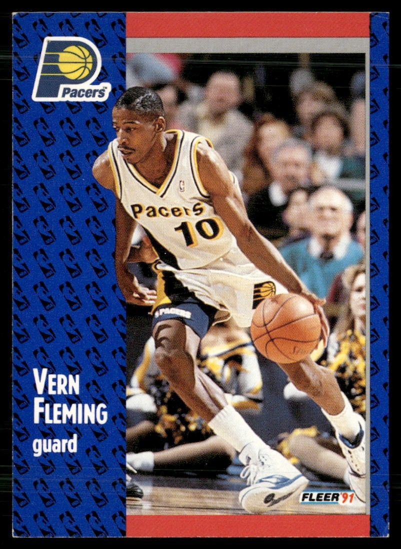 Vern Fleming 1991-92 Fleer #81 3D Acrylic