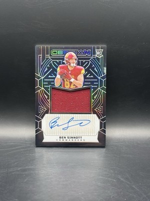 2024 Panini Obsidian - Rookie Jumbo Jersey Autographs Ben Sinnott #RJJ-BST /299