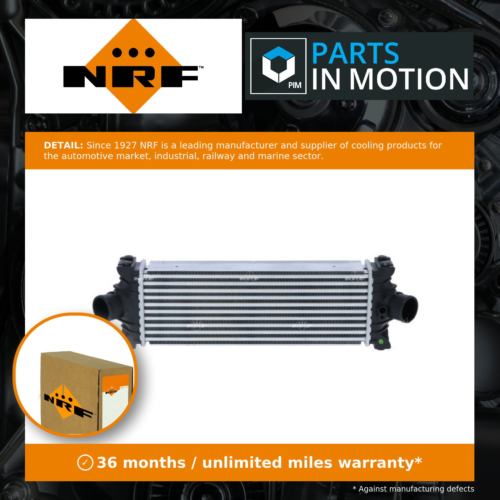 Intercooler fits FORD TOURNEO CUSTOM V362 TDCi 2.2D 12 to 15 NRF 1748579 1748585