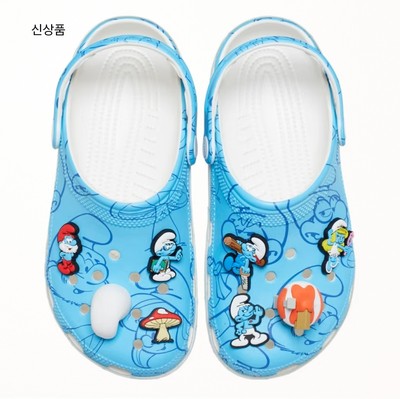 CROCS Smurfs Classic Clog 210820-90H Kids Multi Unisex Size Expeditedship
