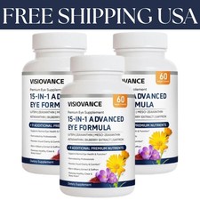  3 Pack VisioVance 15 in 1 Advanced Ocular Formula - Neurobella Eye Formula USA