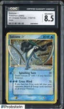 2005 Pokemon Gold Star EX Unseen Forces #115 Suicune Holo CGC 8.5 NM-MT+