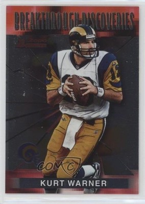 2000 Bowman Breakthrough Discoveries Kurt Warner #BD2 HOF 0g7