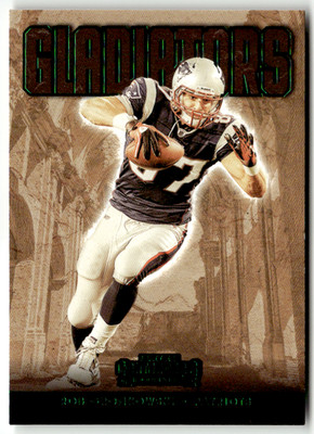 2022 Panini Contenders NFL No. GLD-RGR Rob Gronkowski Gladiators Green