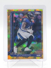 ZAY FLOWERS 2025 TOPPS CHROME SAPPHIRE GOLD /50 #22 RAVENS Q4705