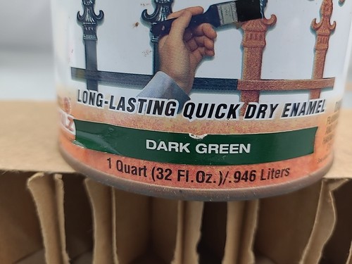 1x READ Hammerite Rust Cap Smooth Dark Green Quart 32 Oz Kilz Primer Paint - Picture 2 of 7