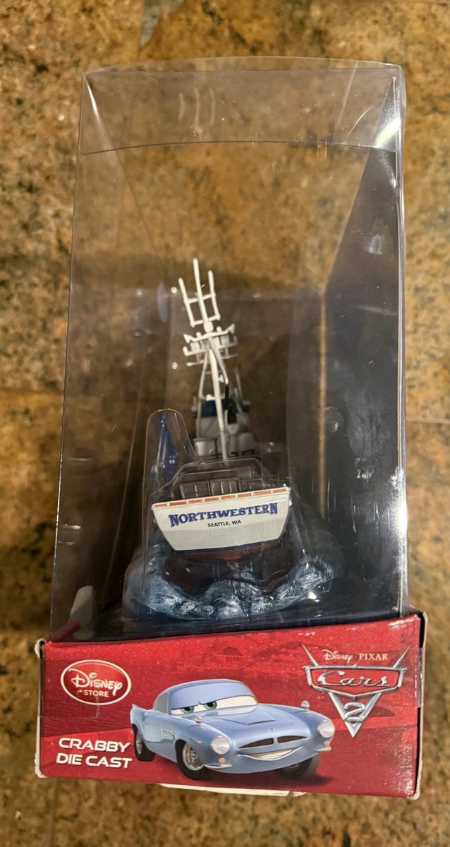 Disney Pixar Cars 2 CRABBY BOAT WITH ROLLING BASE Disney Store