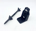 GI Joe Sky Striker 1983 Seat Chair Part Black Missile Vehicle ARAH Vintage Toy